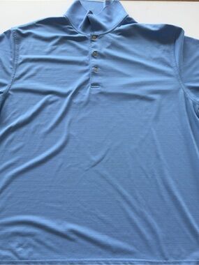 EUC Pro Tour Golf Men's Cool Play Light Blue Performance Polo Shirt 3XLT (M)